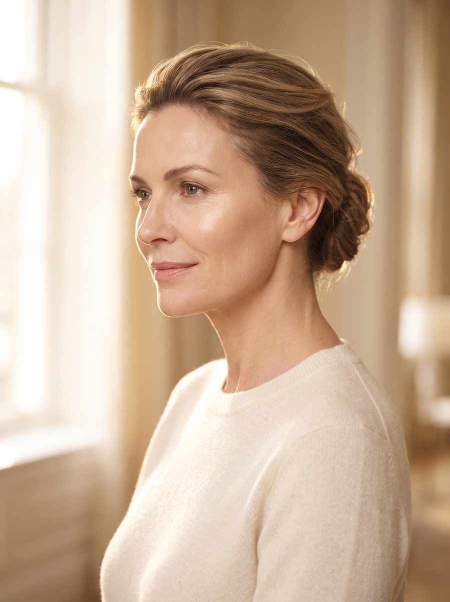 A profile in soft light