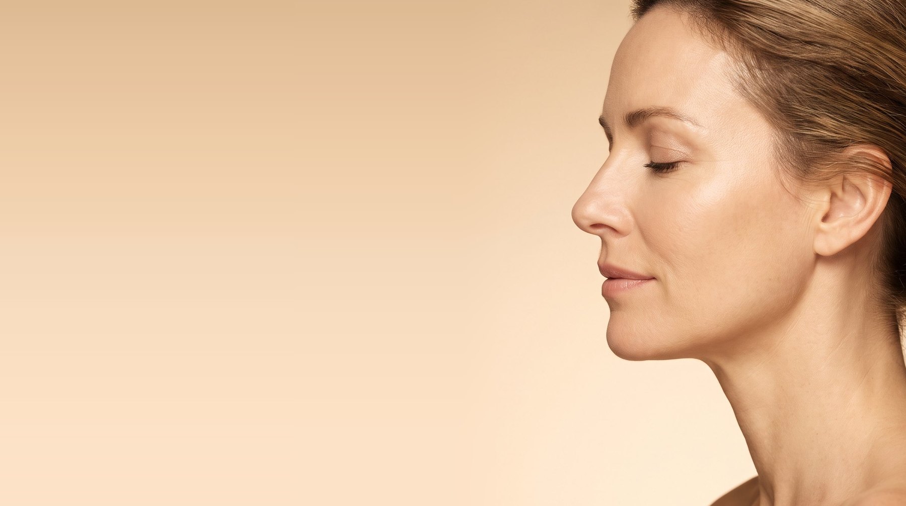 A profile showing the chin and under-chin area
